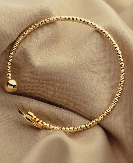 Luxe Allure Gold-Plated Statement Bracelet