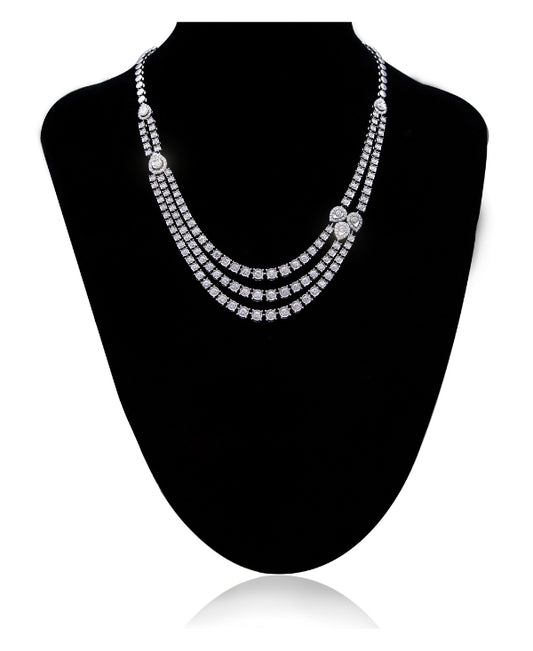 Radiant Aura Gold-Plated Necklace for Women