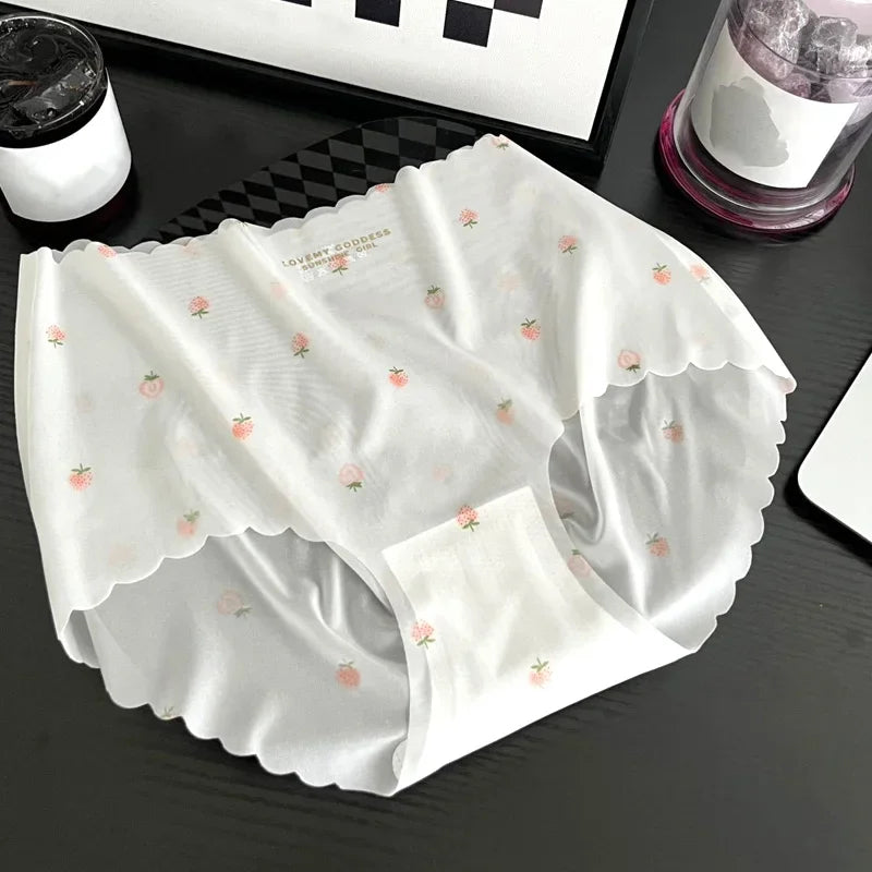 Strawberry Ice Silk Panties