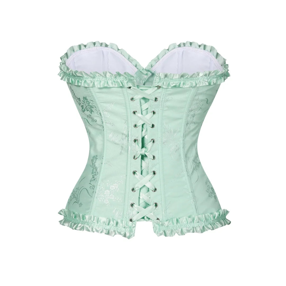 Yellow Gothic Overbust Push Up Bustier