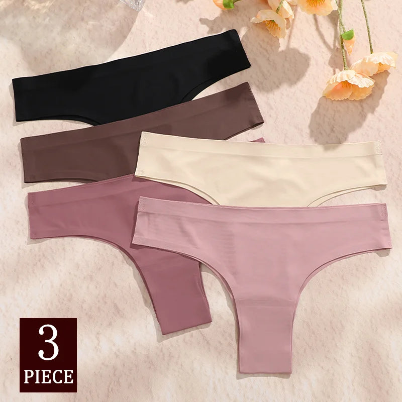 3 Ultra-Thin Brazilian Panties Set