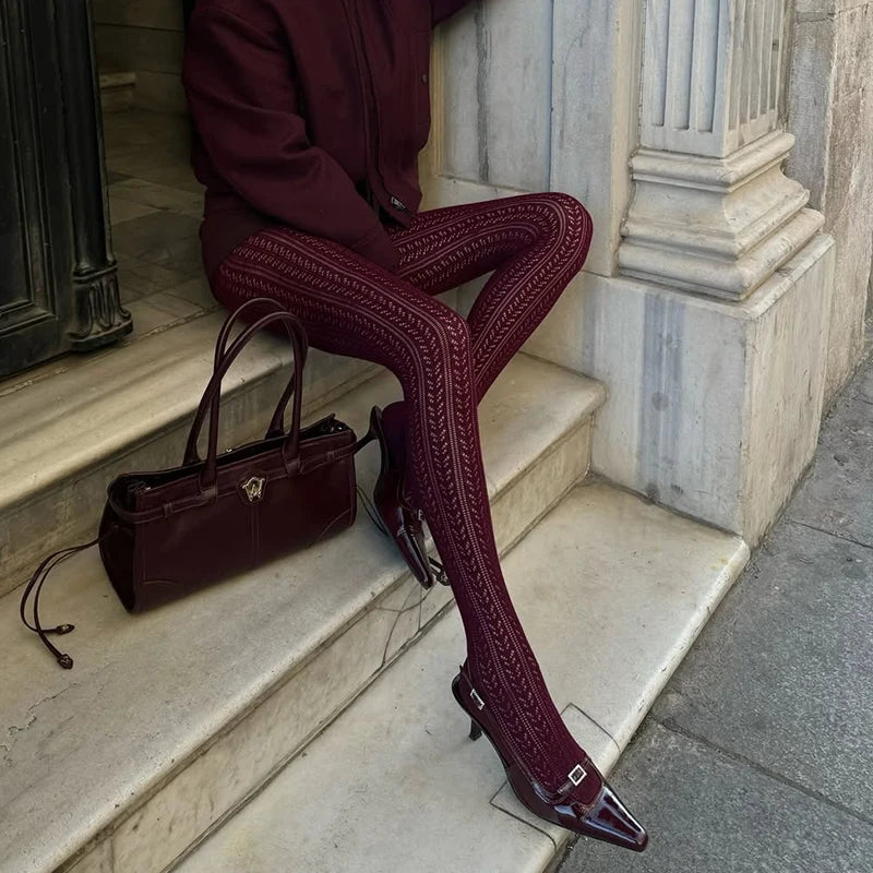 Vintage Tights Women Fashion Hollow Out