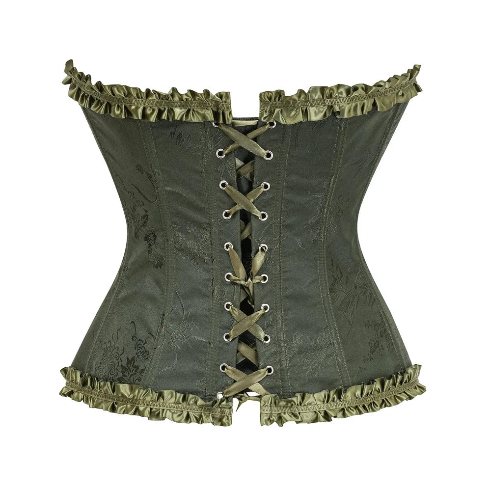 Yellow Gothic Overbust Push Up Bustier