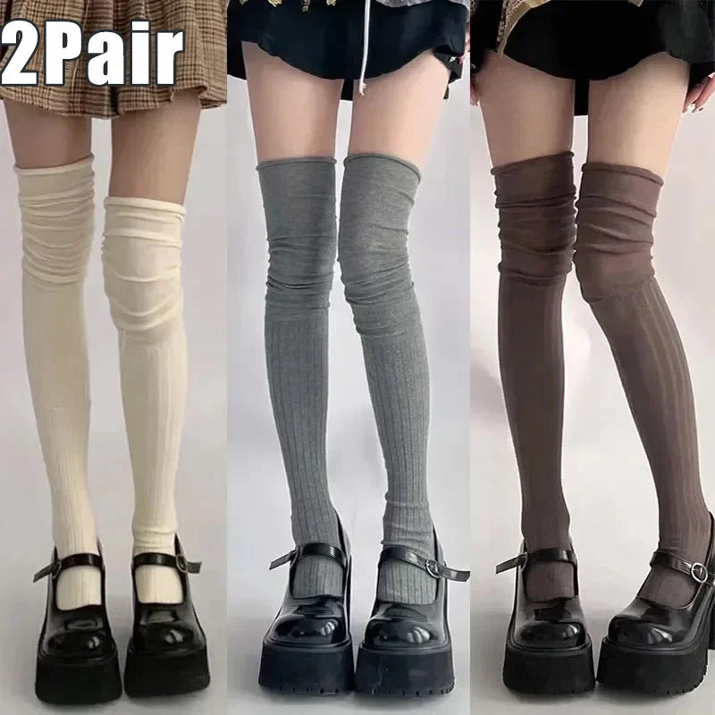 2 pairs Women's Knee-length Socks