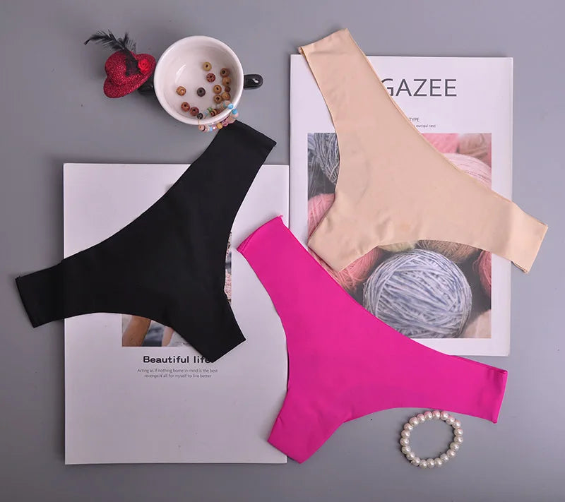 3 PCS Ice Silk Seamless Women Panties