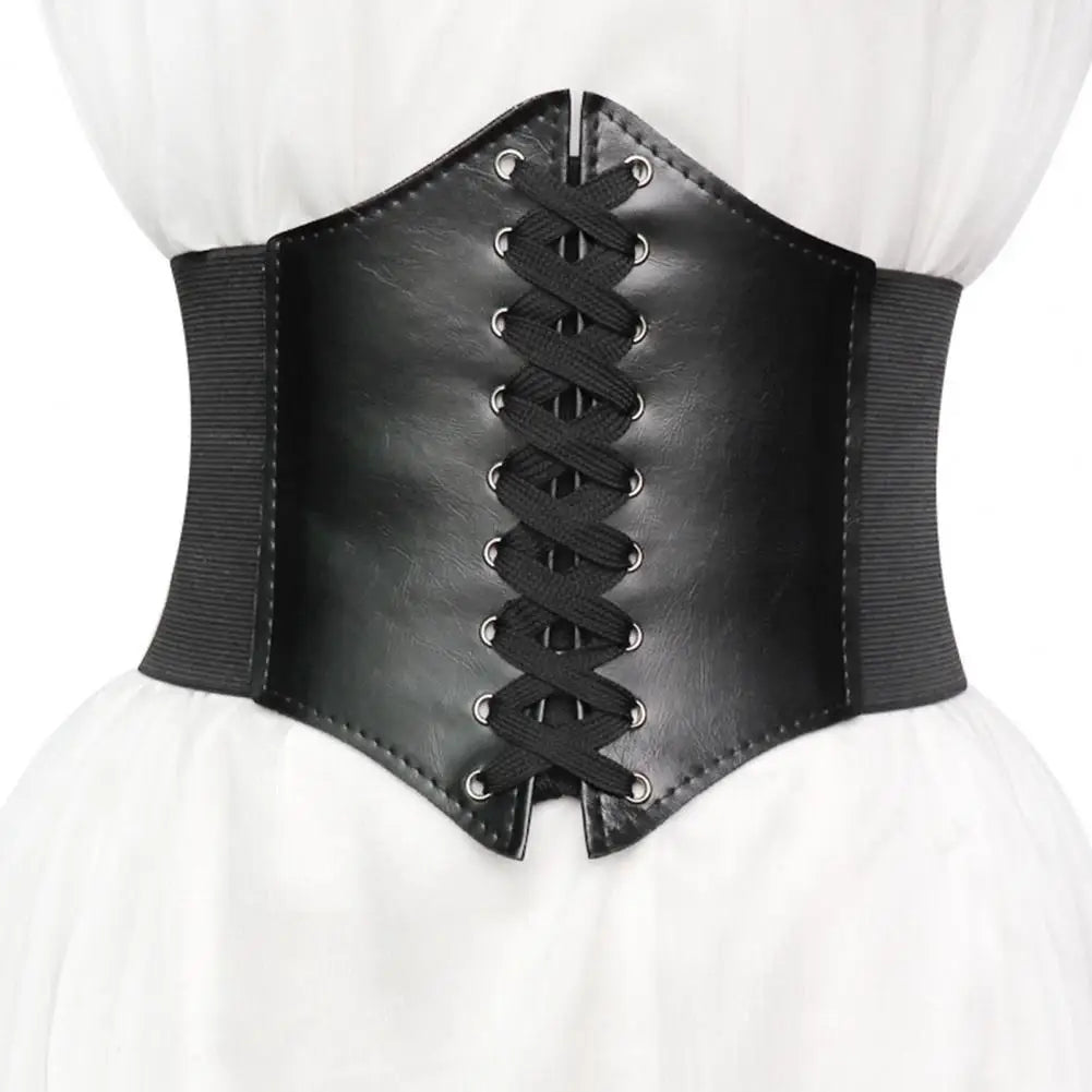 Faux Leather Corset Belt