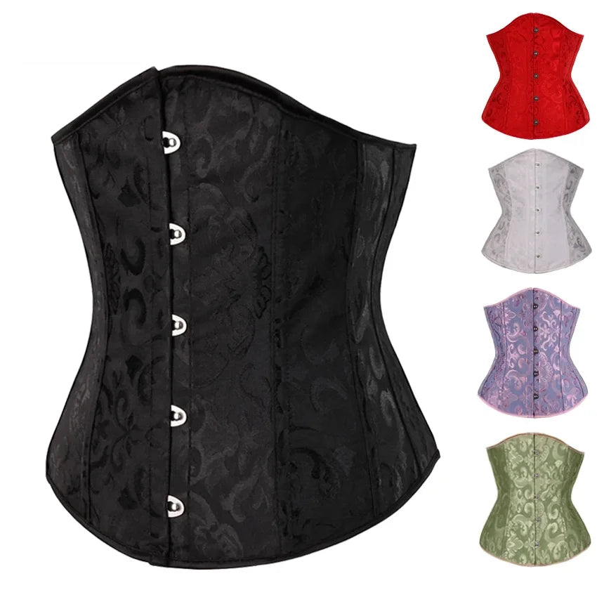 Gothic Floral Underbust Corset