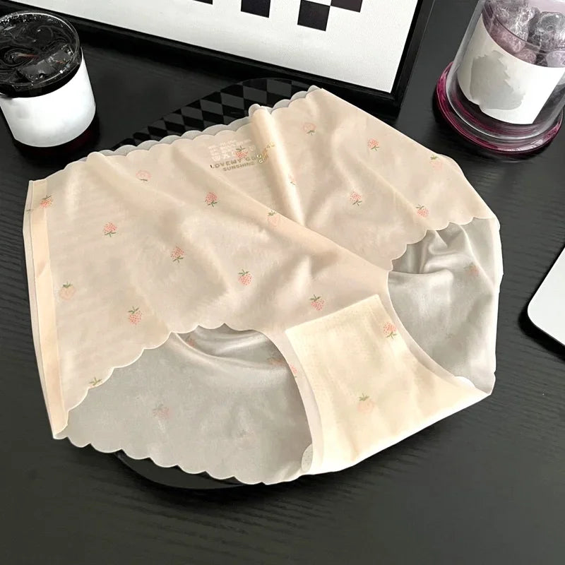 Strawberry Ice Silk Panties