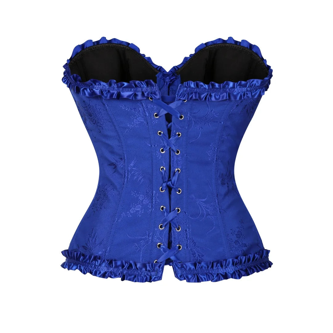 Yellow Gothic Overbust Push Up Bustier