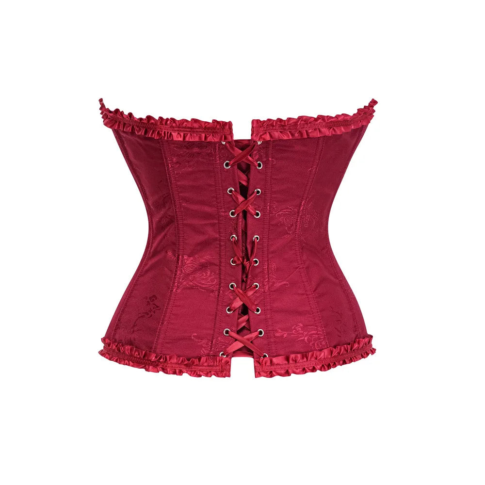 Yellow Gothic Overbust Push Up Bustier