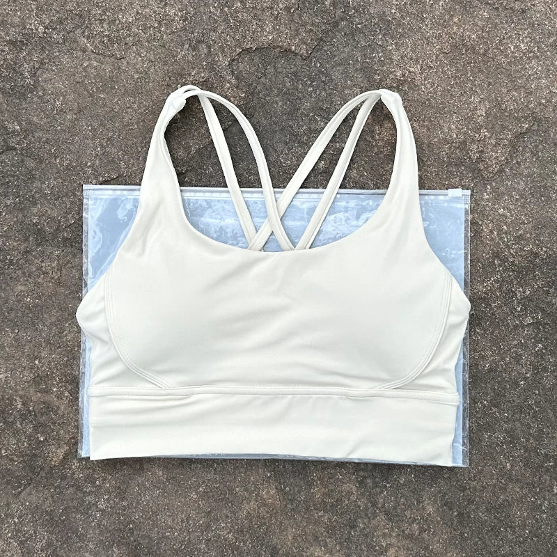 Women Sports Bra Sexy Criss Cross Straps