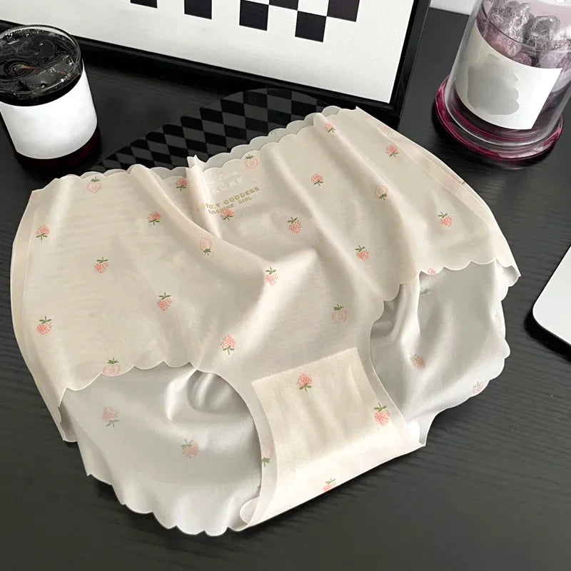 Strawberry Ice Silk Panties