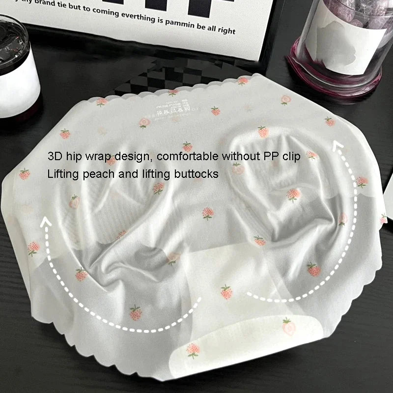 Strawberry Ice Silk Panties