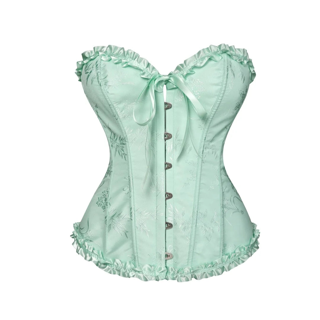 Yellow Gothic Overbust Push Up Bustier