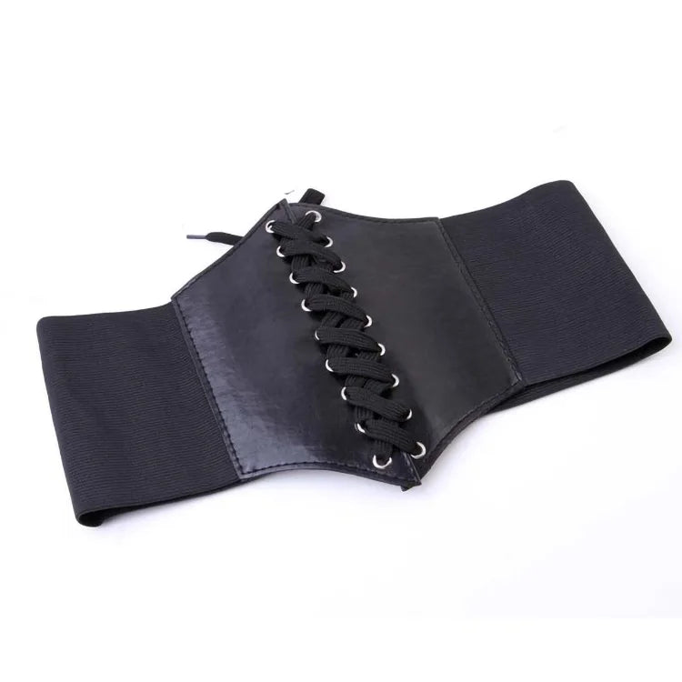 Faux Leather Corset Belt