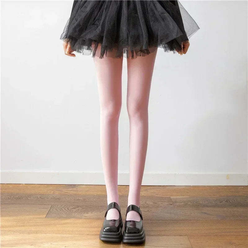 Women's Red Tights Slim Stockings