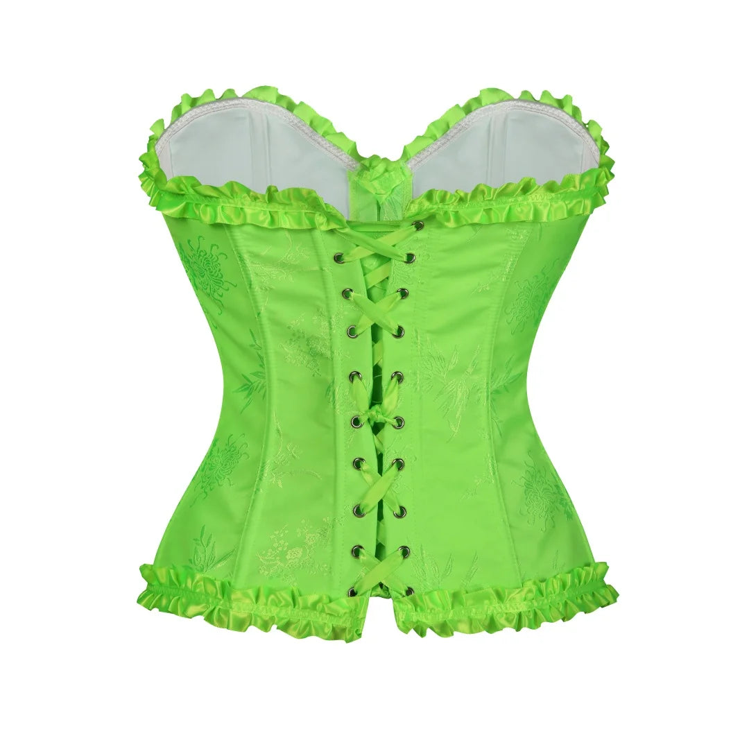 Yellow Gothic Overbust Push Up Bustier