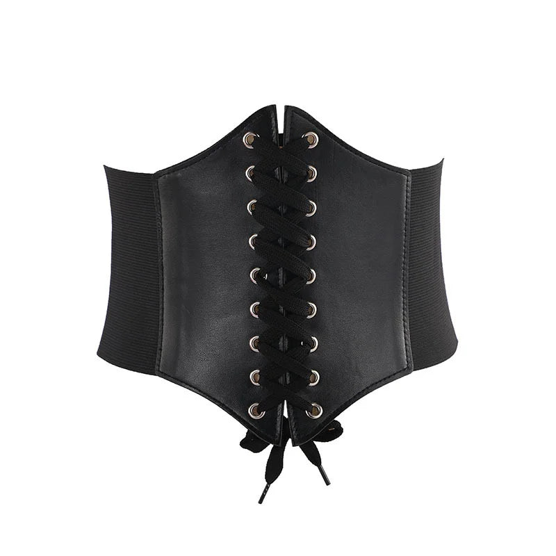 Faux Leather Corset Belt