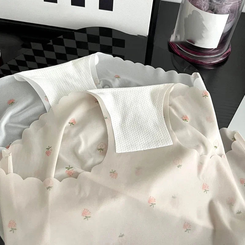 Strawberry Ice Silk Panties