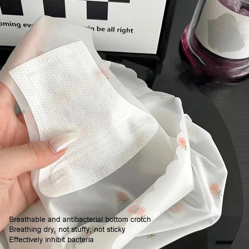 Strawberry Ice Silk Panties