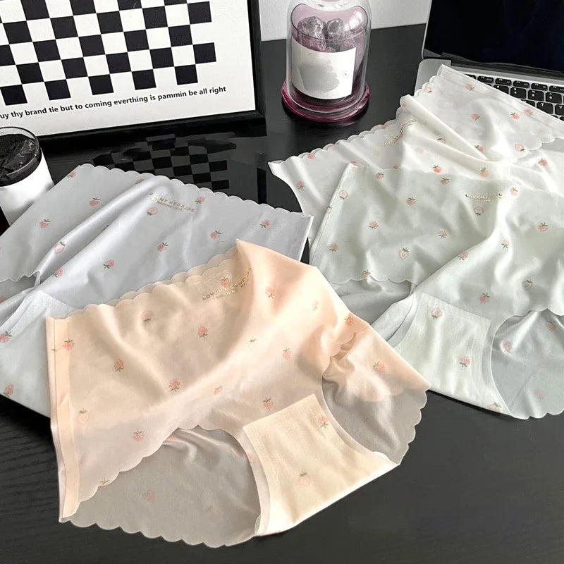 Strawberry Ice Silk Panties