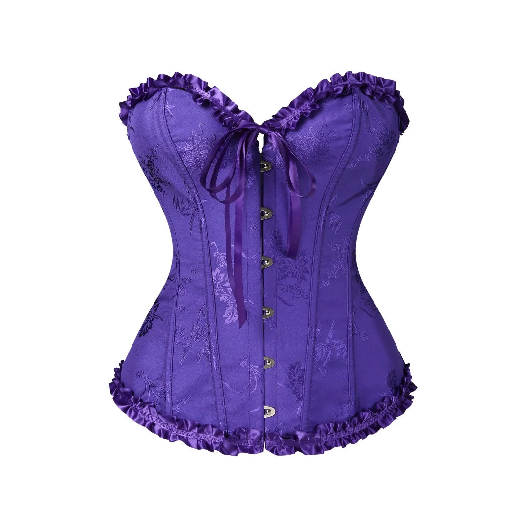 Yellow Gothic Overbust Push Up Bustier