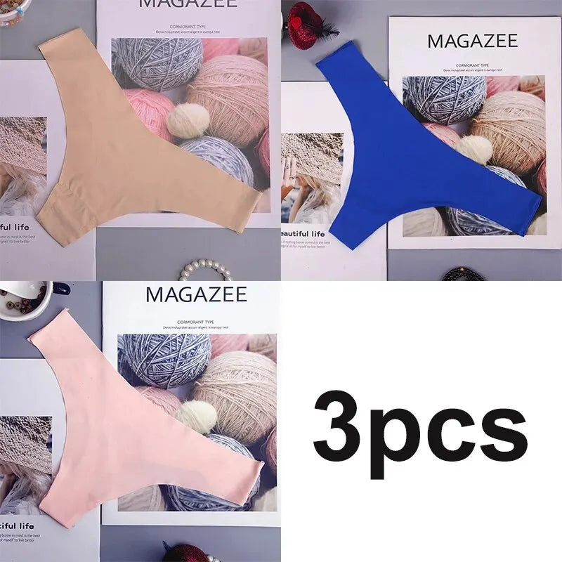 3 PCS Ice Silk Seamless Women Panties