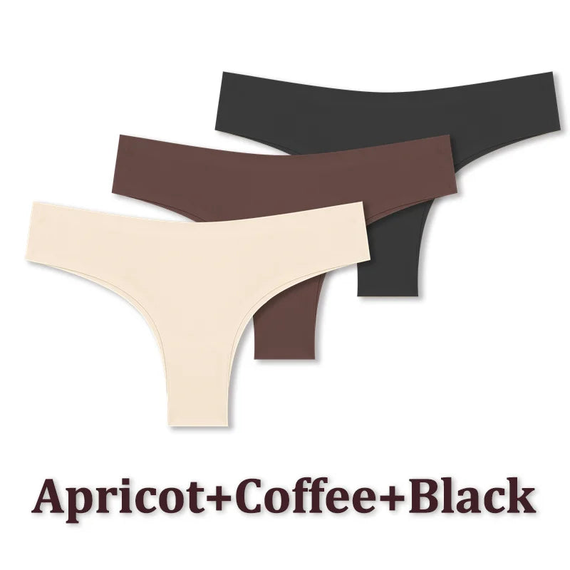 3 Ultra-Thin Brazilian Panties Set
