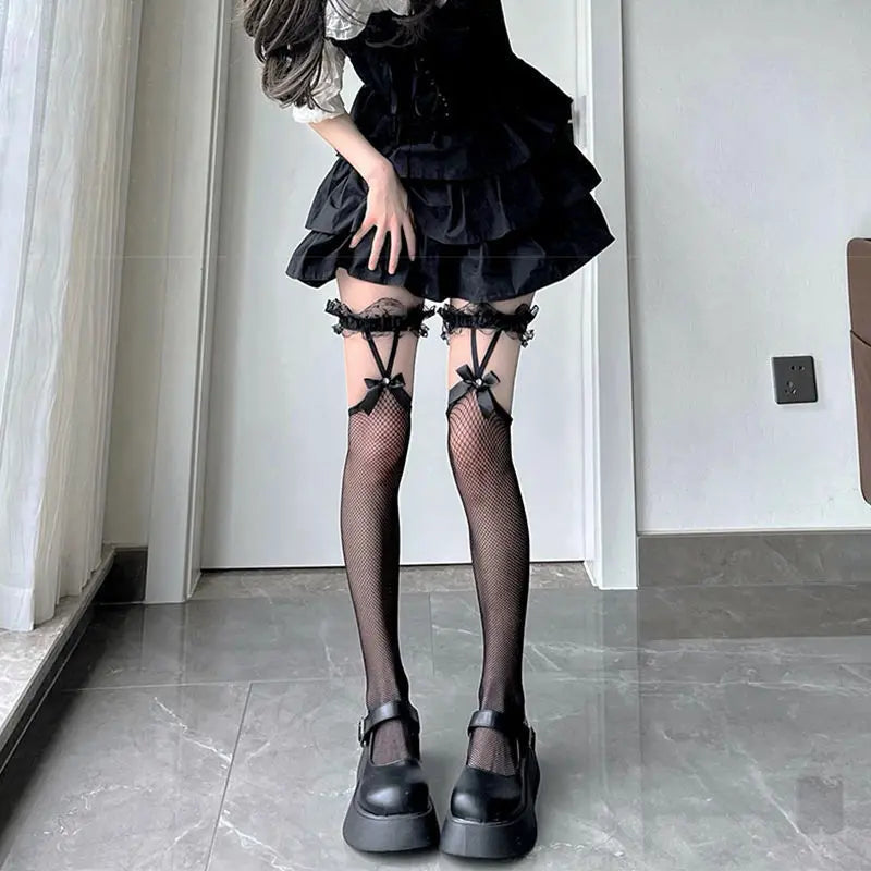Lolita Socks Stockings Warm Thigh High