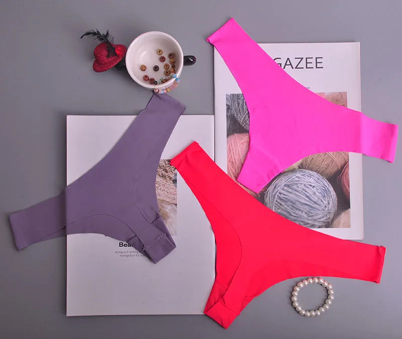 3 PCS Ice Silk Seamless Women Panties