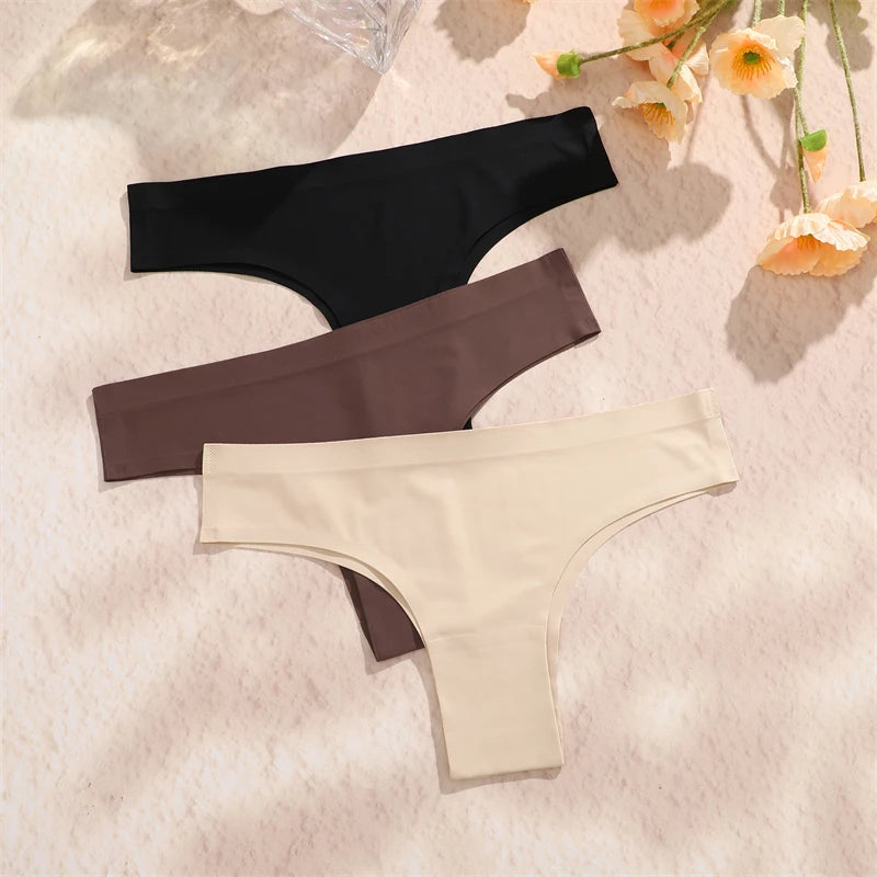 3 Ultra-Thin Brazilian Panties Set