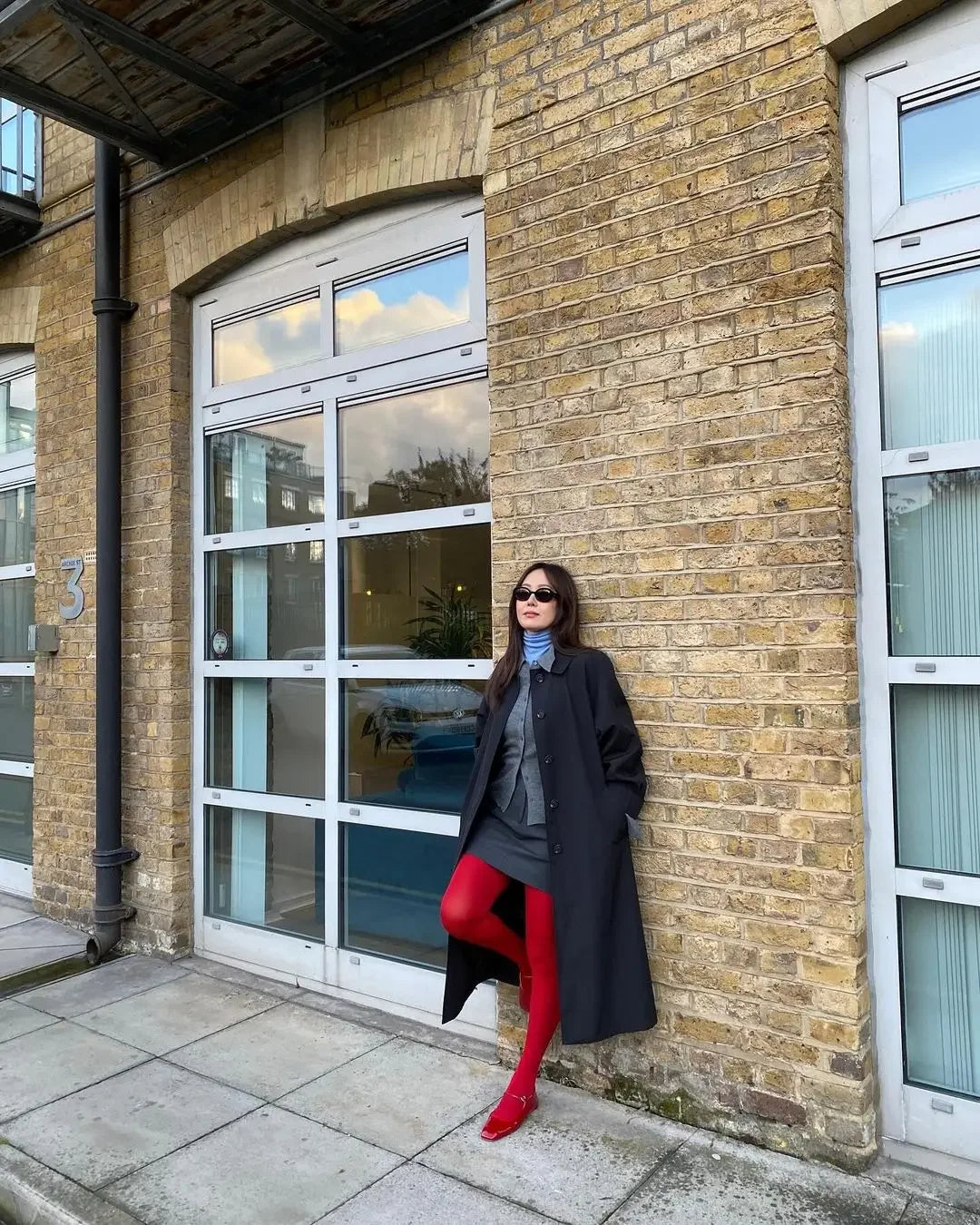 Women's Red Tights Slim Stockings