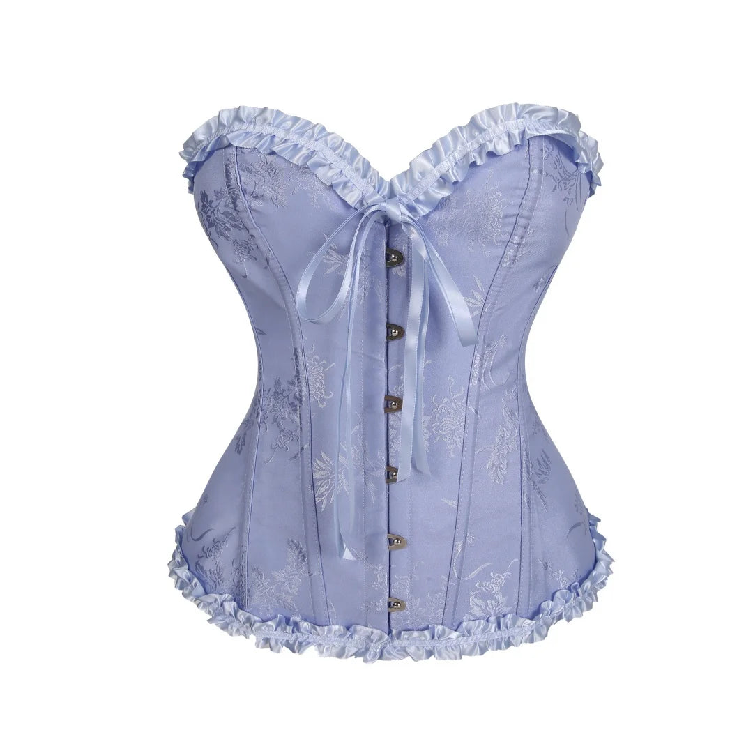 Yellow Gothic Overbust Push Up Bustier