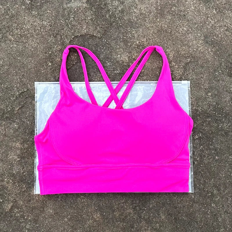 Women Sports Bra Sexy Criss Cross Straps