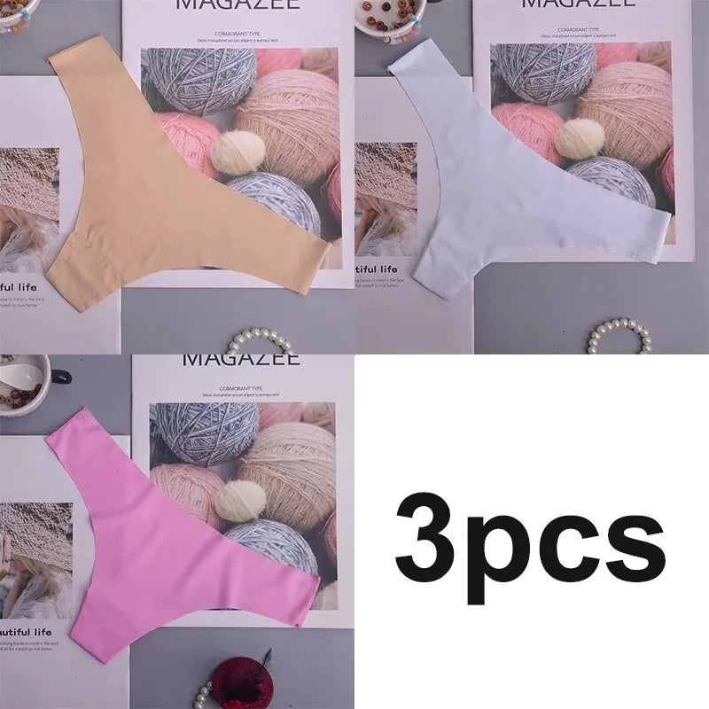 3 PCS Ice Silk Seamless Women Panties