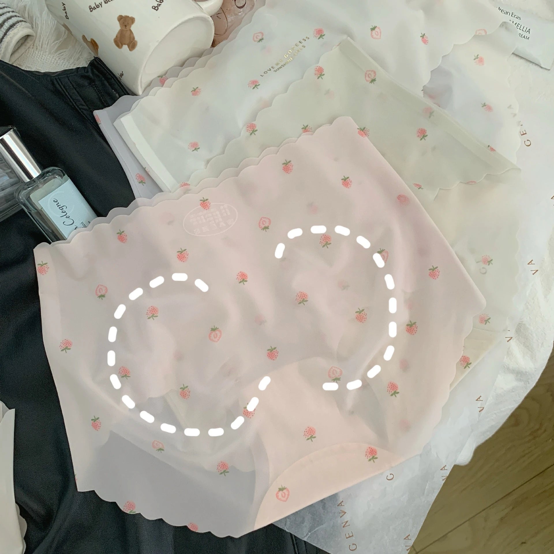 Strawberry Ice Silk Panties
