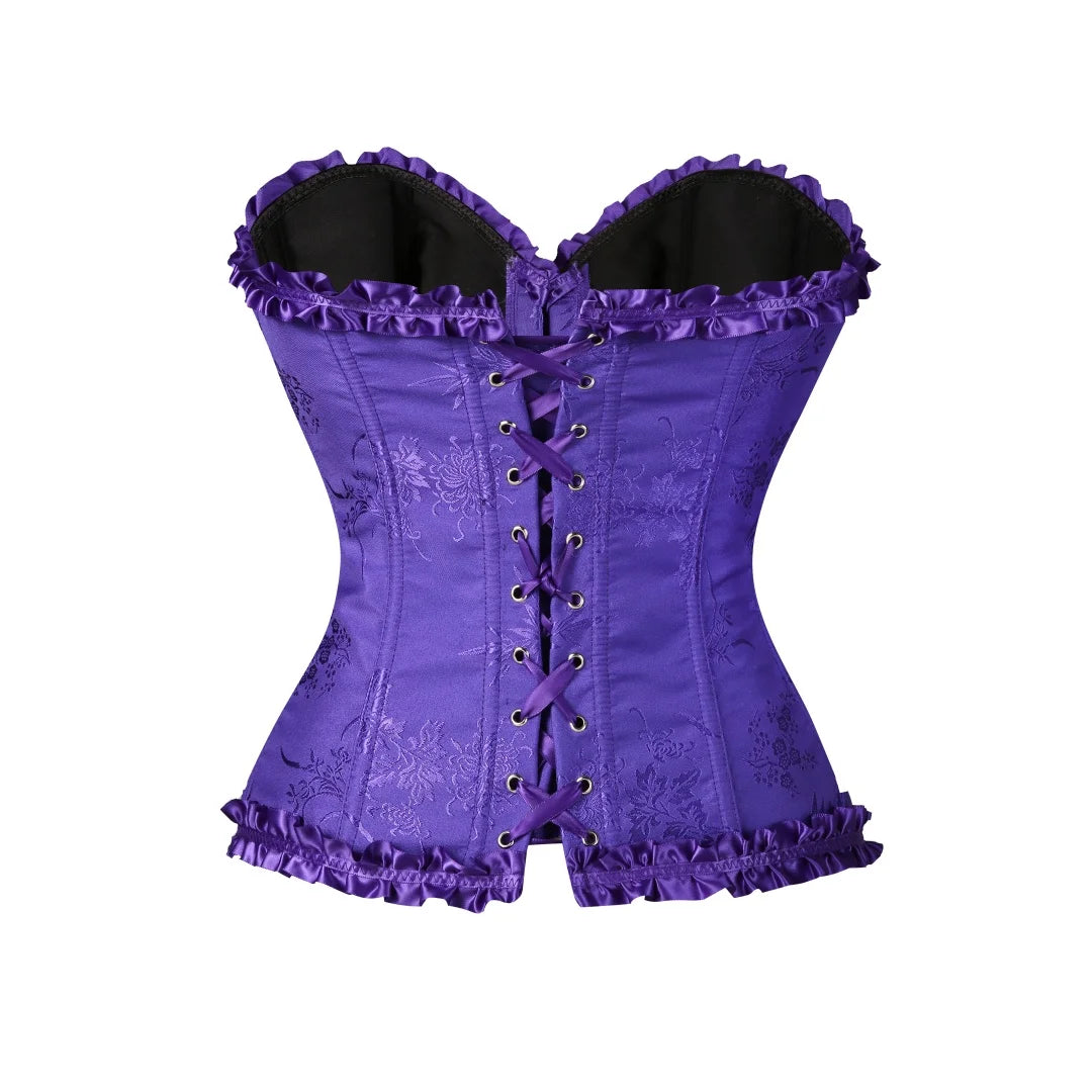 Yellow Gothic Overbust Push Up Bustier