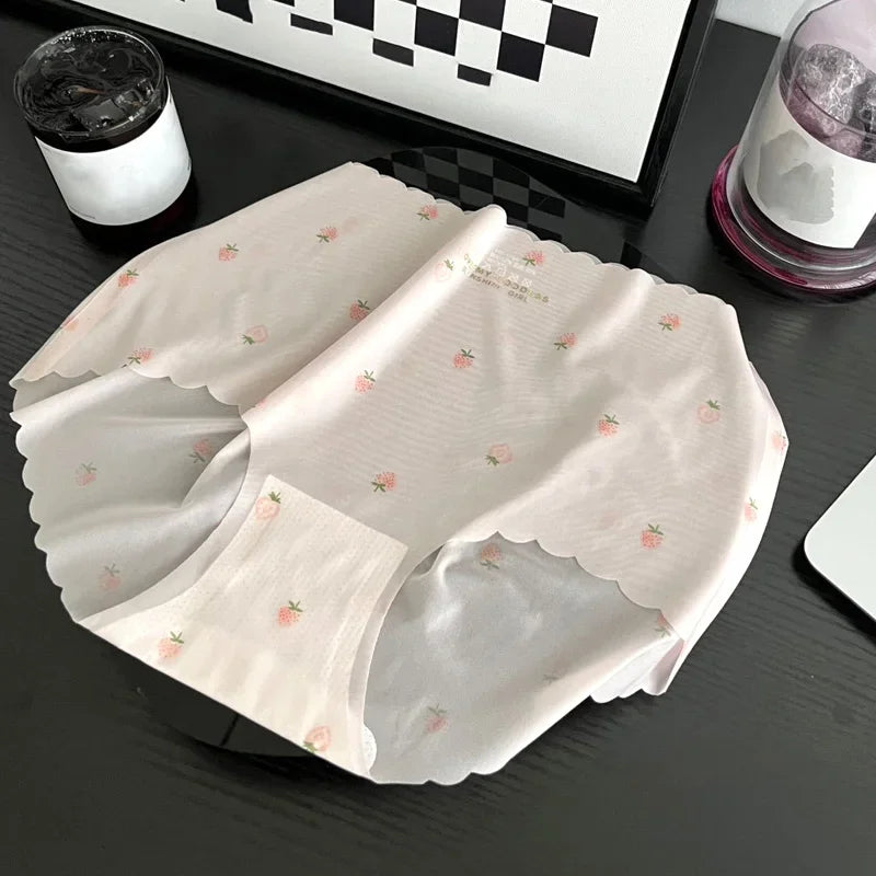 Strawberry Ice Silk Panties
