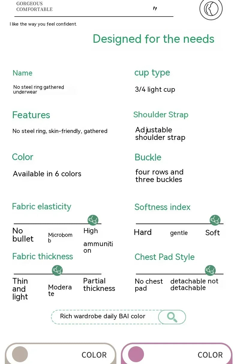 Lightweight Mom Wireless Bra