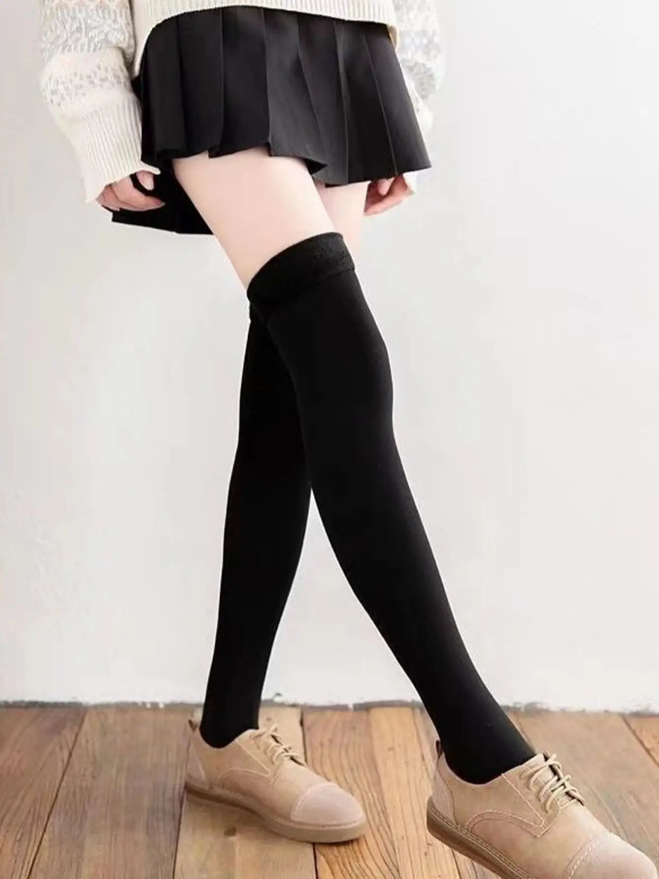 1 pair of JK girls' college style cotton Socks