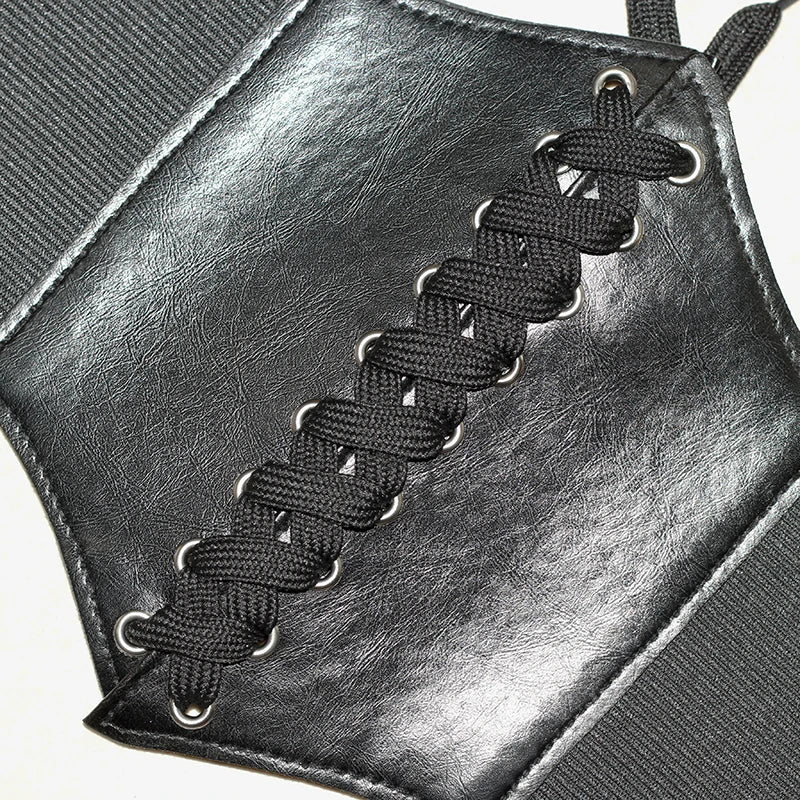 Faux Leather Corset Belt