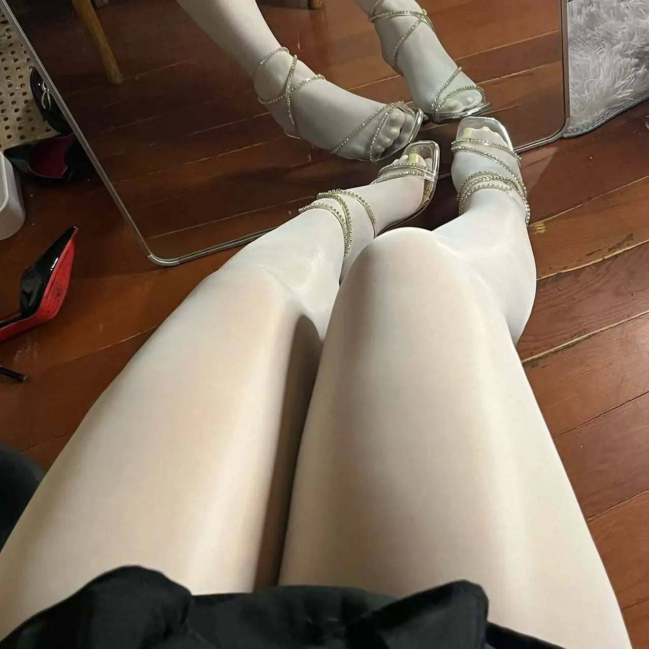 Plus Size Women's Black Tights Leggings